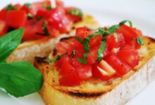 Bruschette al Pomodoro e Basilico