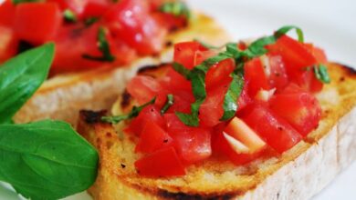 Bruschette al Pomodoro e Basilico